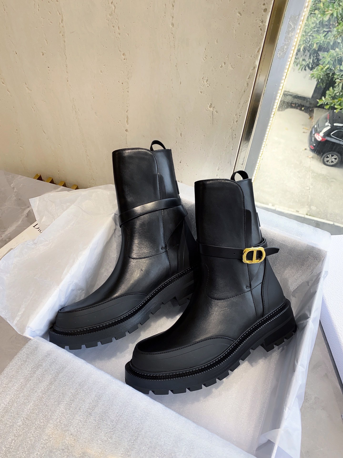 Women D*ior Top Boots Maikesneakers