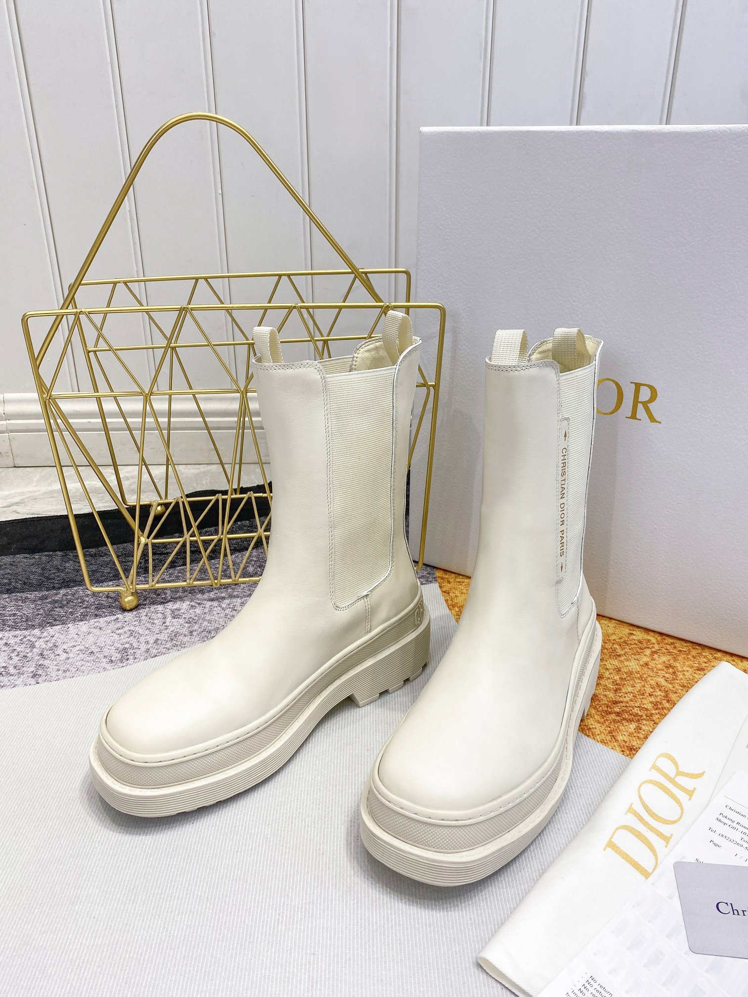 Women D*ior Top Boots Maikesneakers