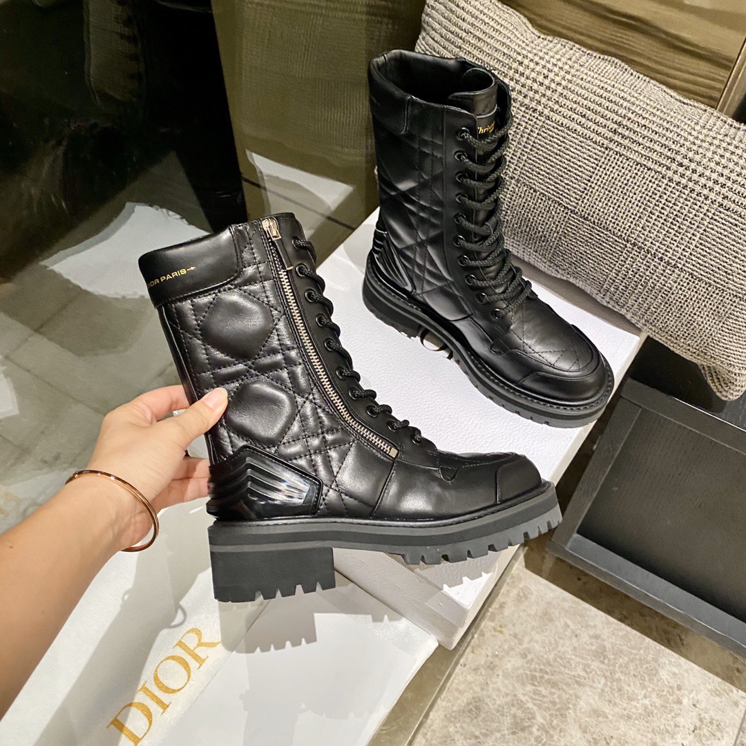 Women D*ior Top Boots Maikesneakers