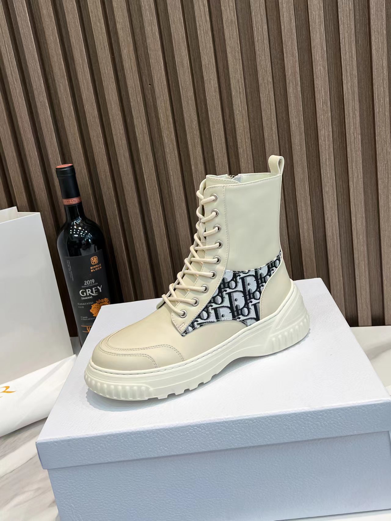 Women D*ior Top Boots Maikesneakers