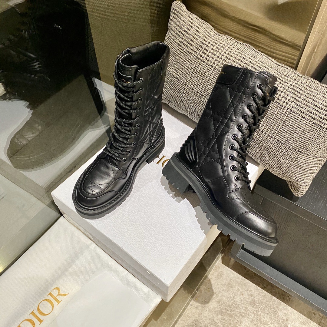 Women D*ior Top Boots Maikesneakers