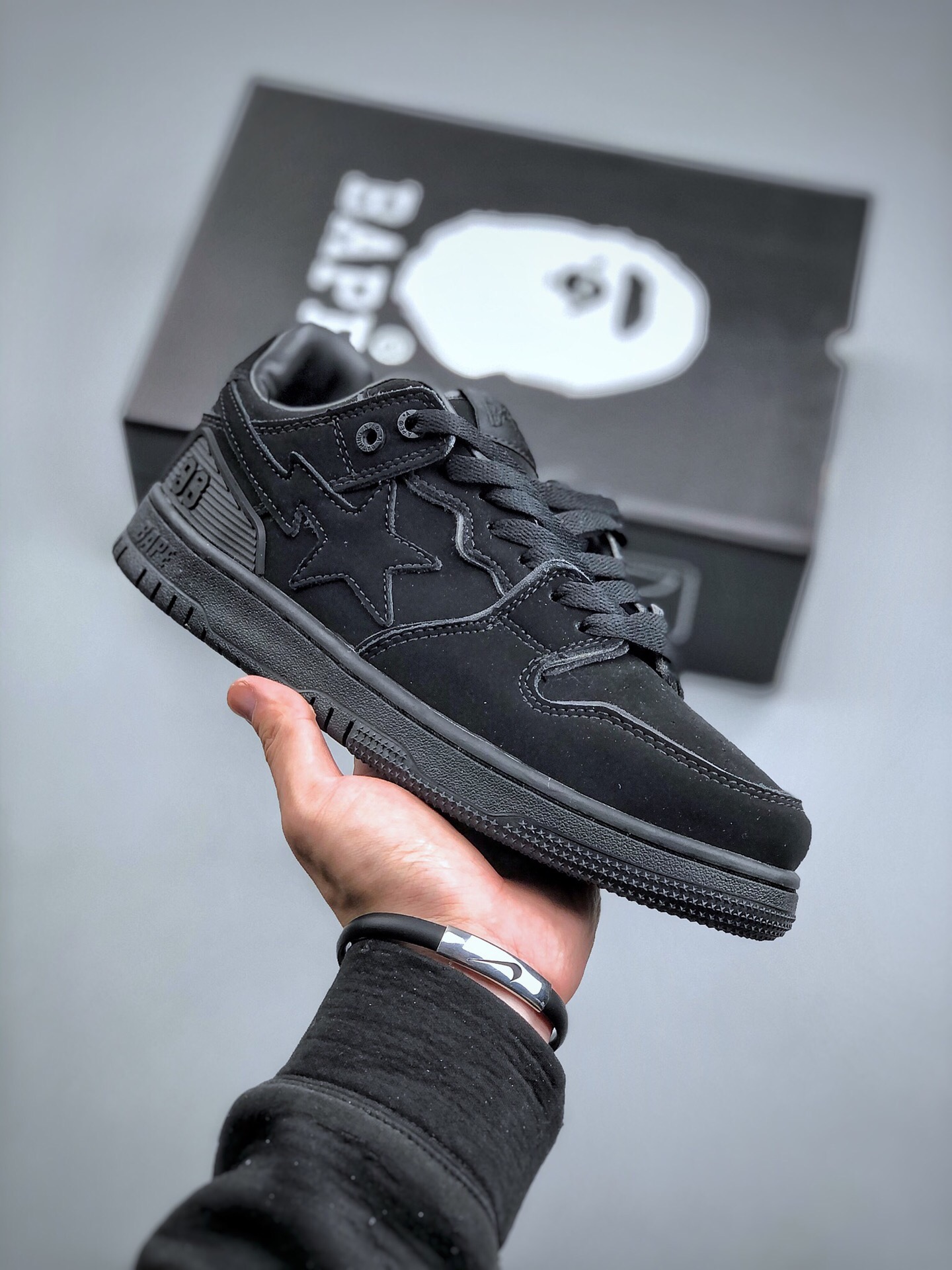 Men Women B*ape sta suede low Top Sneaker