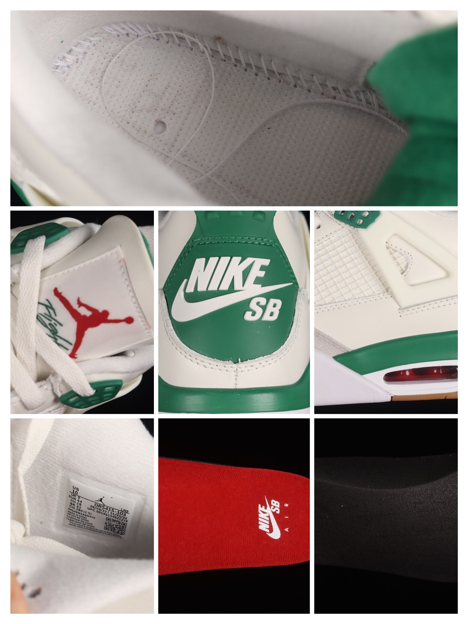 Nike Air Jordan 4 aj4 Pine Green