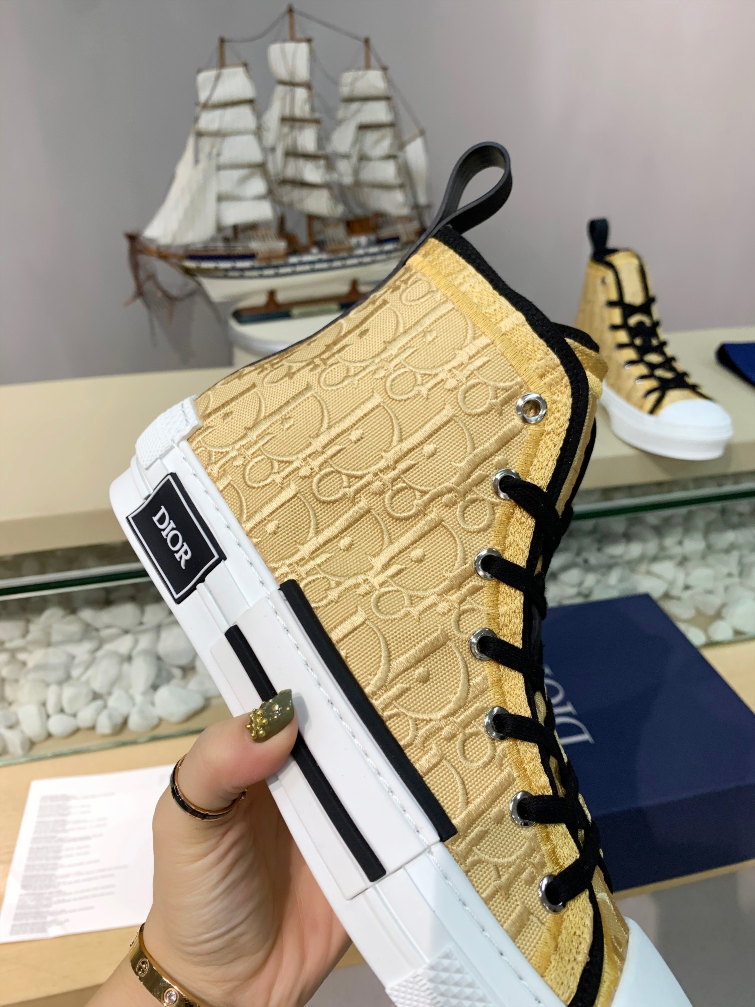 Men Women D*ior Top Sneakers