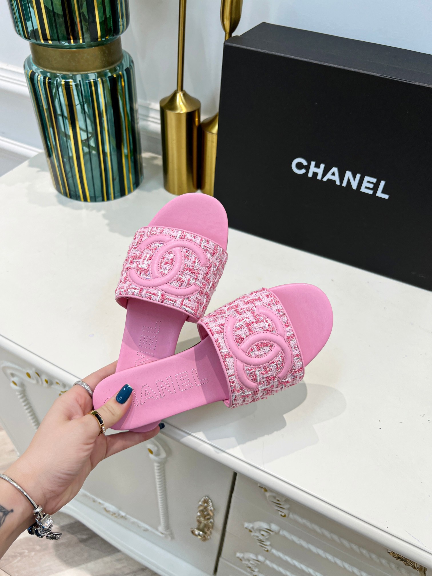 Women C*hanel Top Sandals