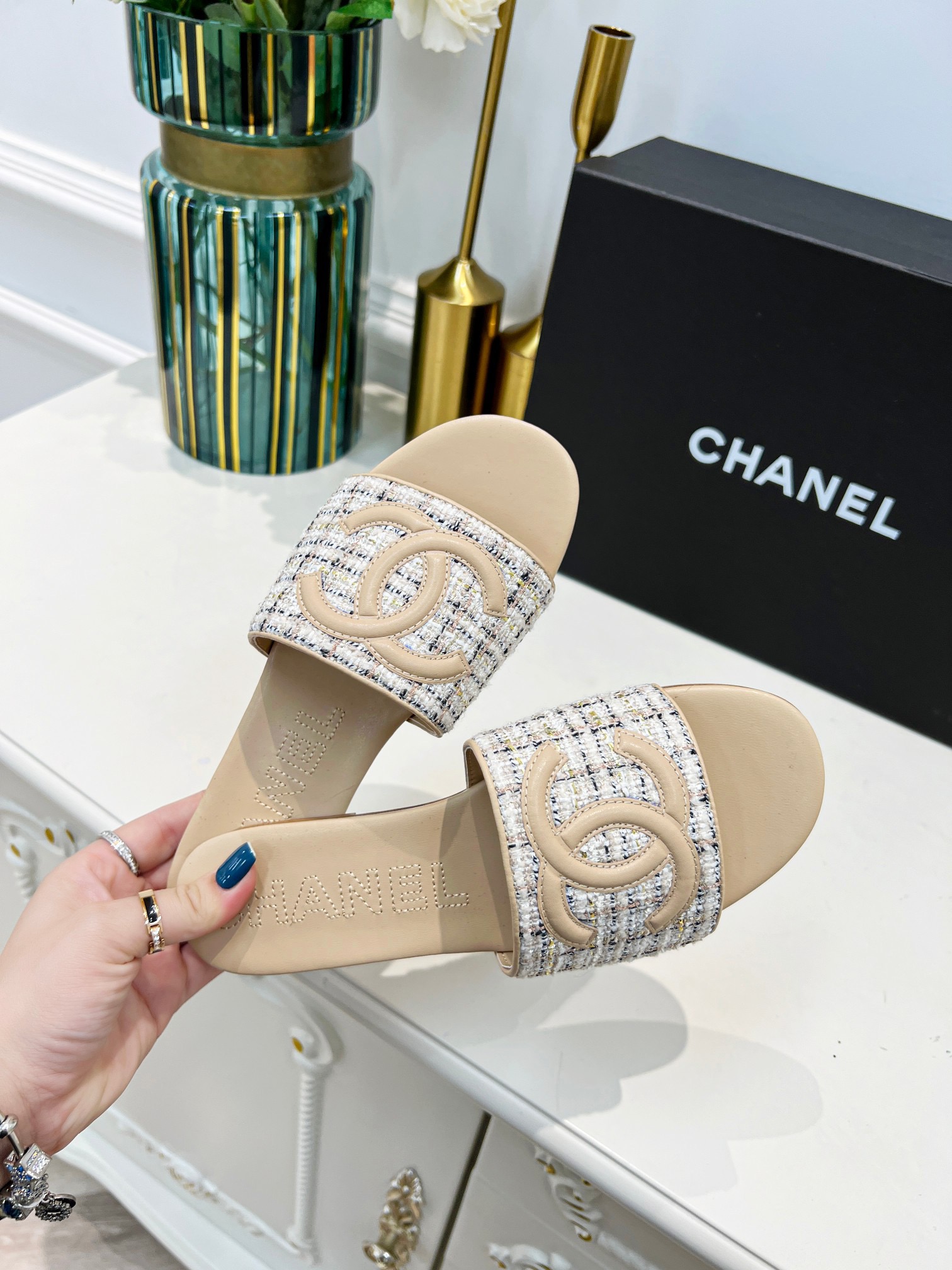 Women C*hanel Top Sandals