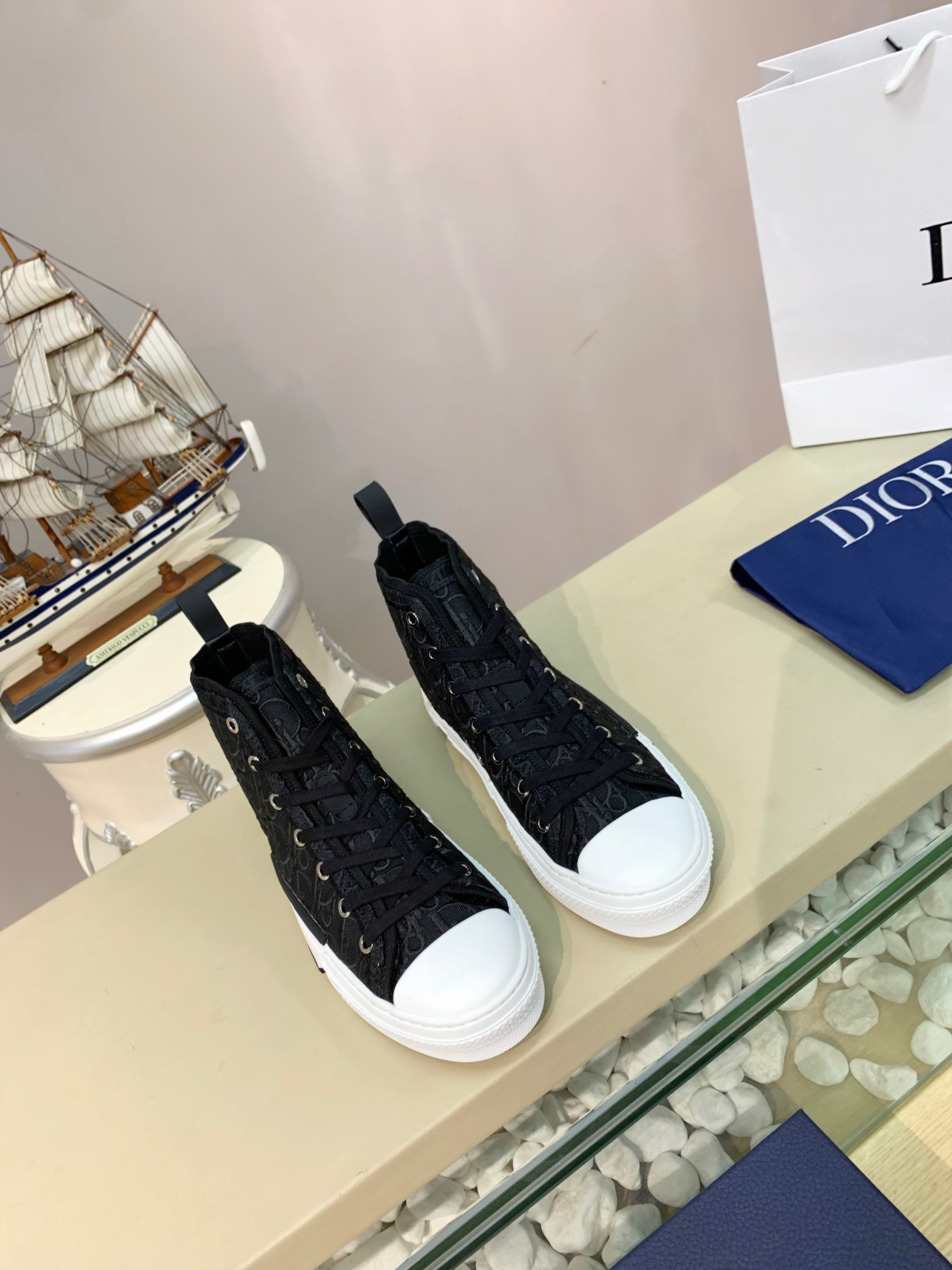 Men Women D*ior Top Sneakers