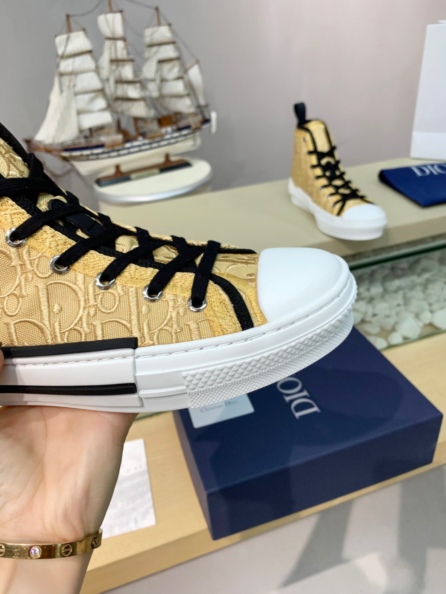 Men Women D*ior Top Sneakers