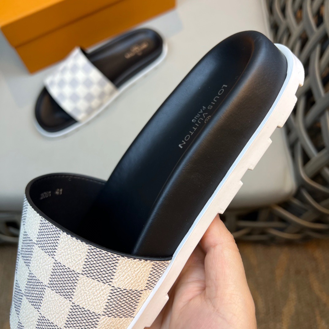Men L*ouis V*uitton Top Slippers