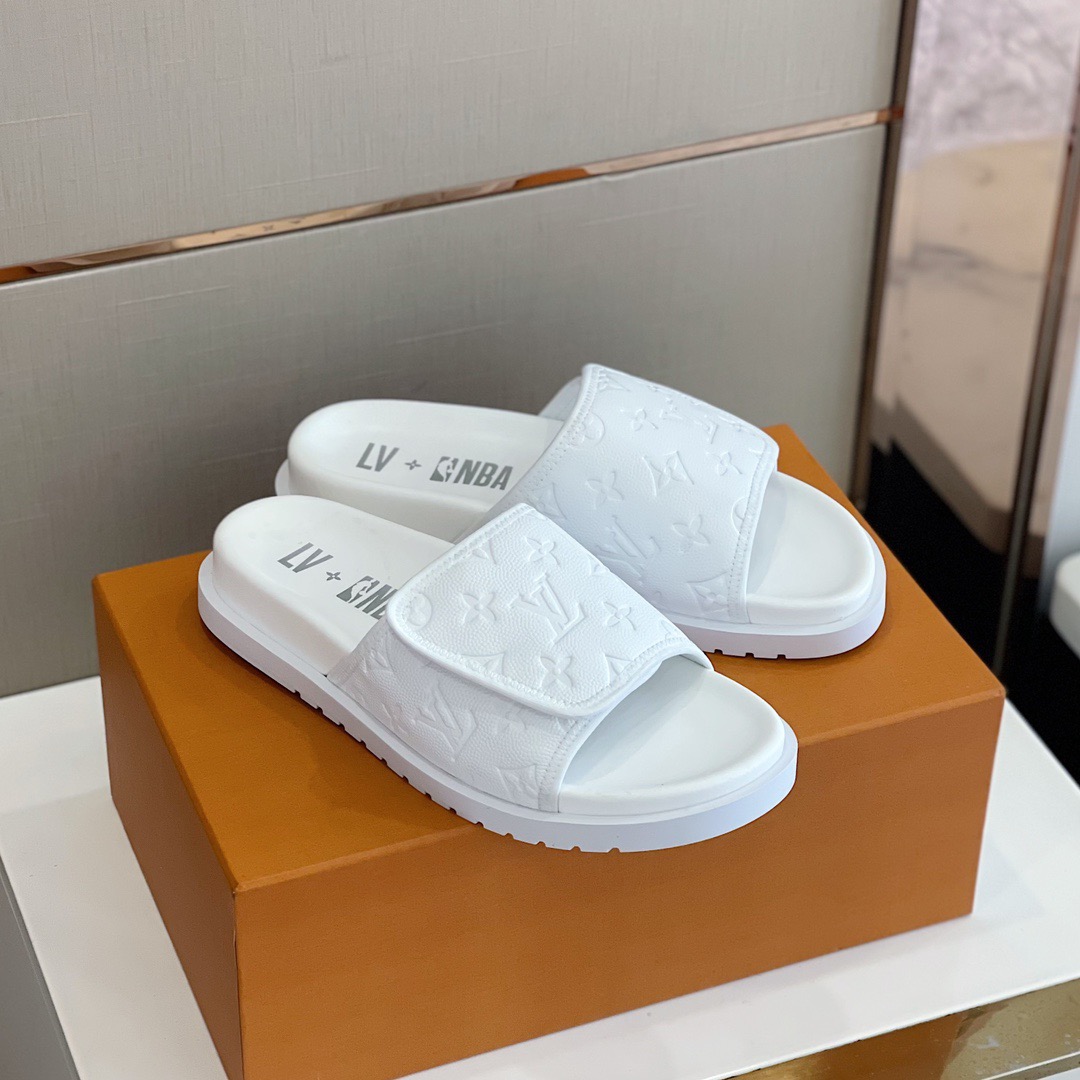 Men L*ouis V*uitton Top Slippers