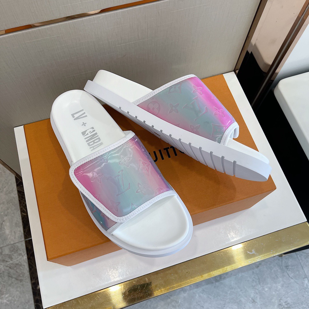 Men L*ouis V*uitton Top Slippers