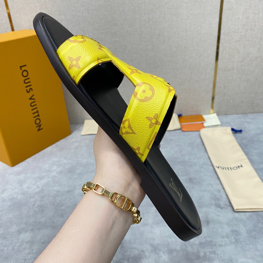 Men L*ouis V*uitton Top Slippers