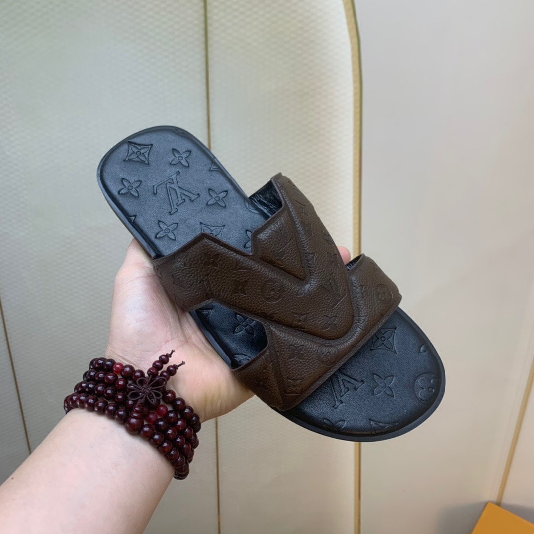 Men L*ouis V*uitton Top Slippers