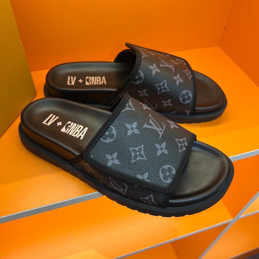 Men L*ouis V*uitton Top Slippers