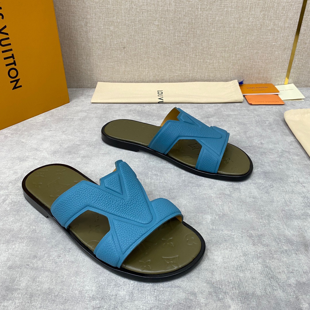 Men L*ouis V*uitton Top Slippers