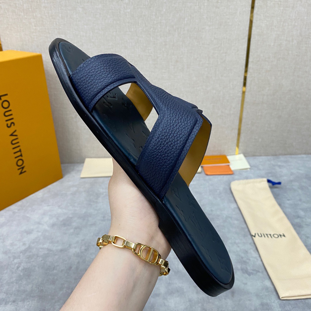 Men L*ouis V*uitton Top Slippers