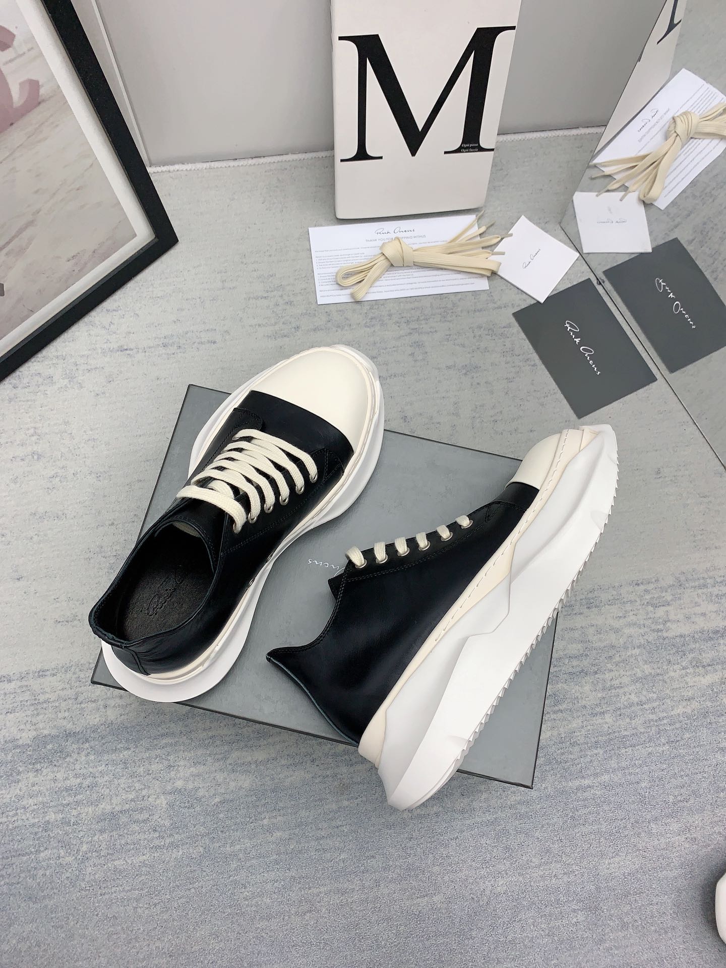 Men Women R*ick O*wens Top Sneaker