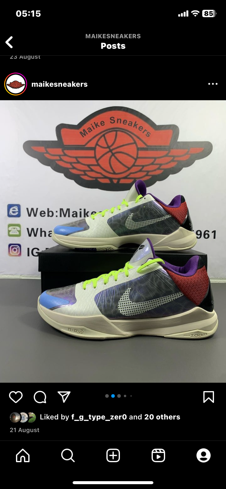 Great quality NIKE zoom Kobe 5