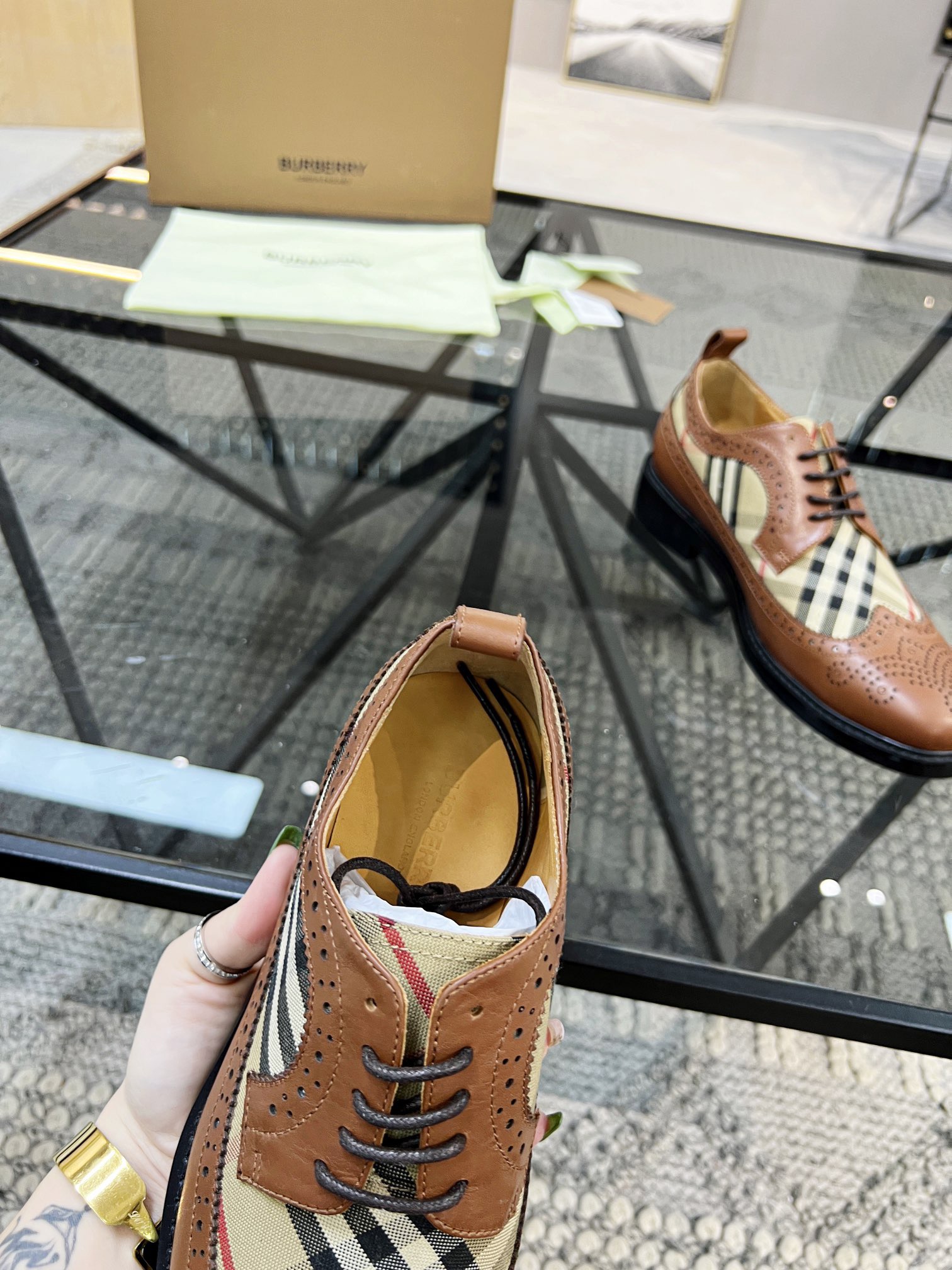 Men B*urberry Top Sneaker Maikesneakers