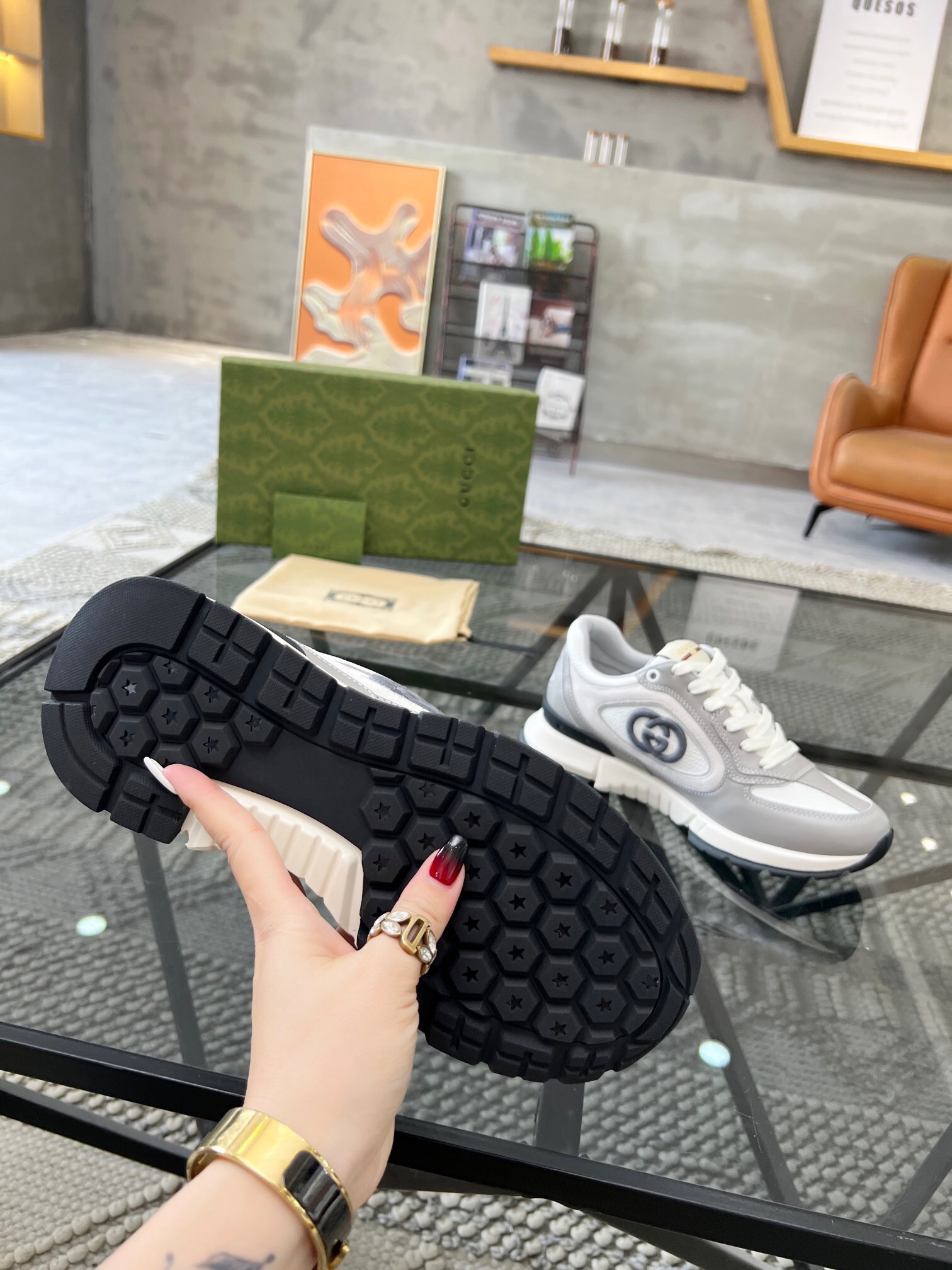 Men G*ucci Top Sneaker