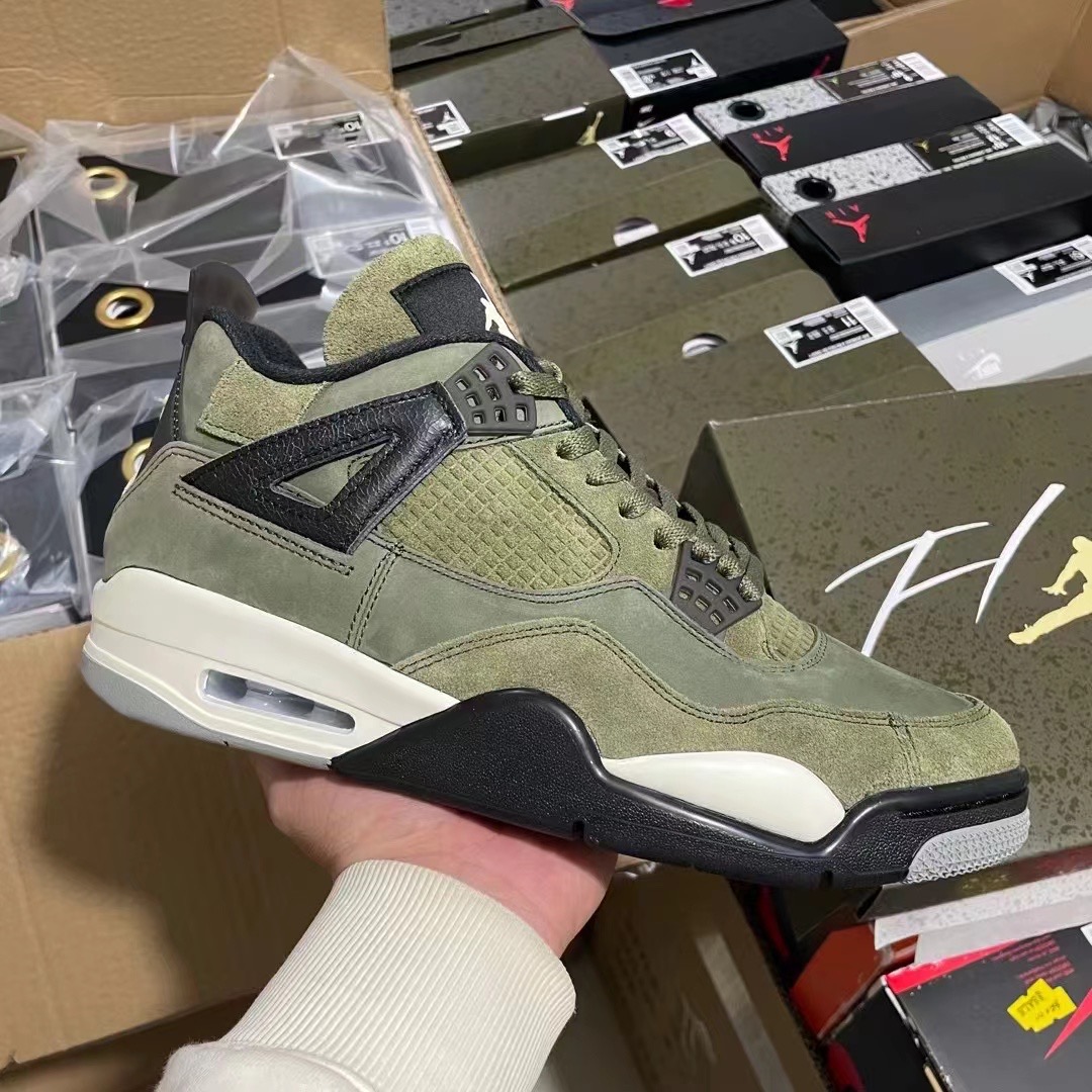 Air Jordan 4 Retro Olive Canvas Nike Air Jordan 4 aj4
