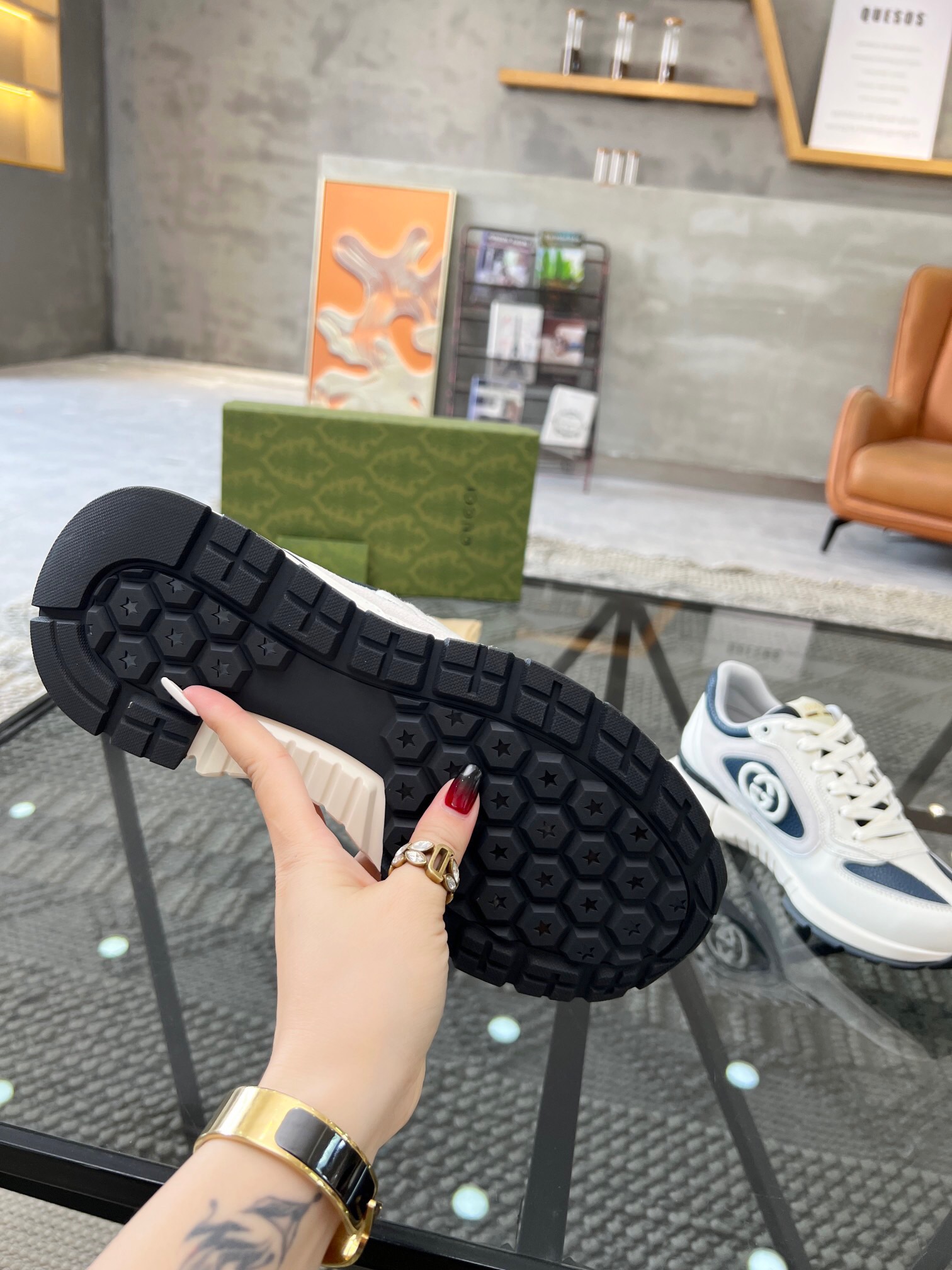 Men G*ucci Top Sneaker