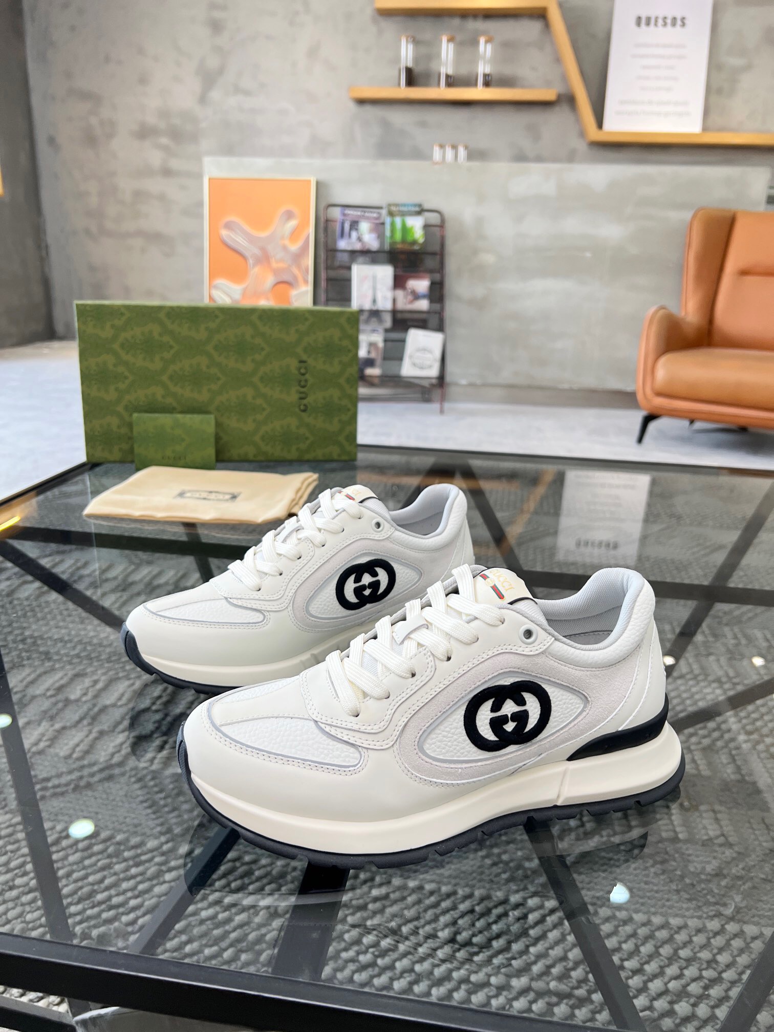 Men G*ucci Top Sneaker