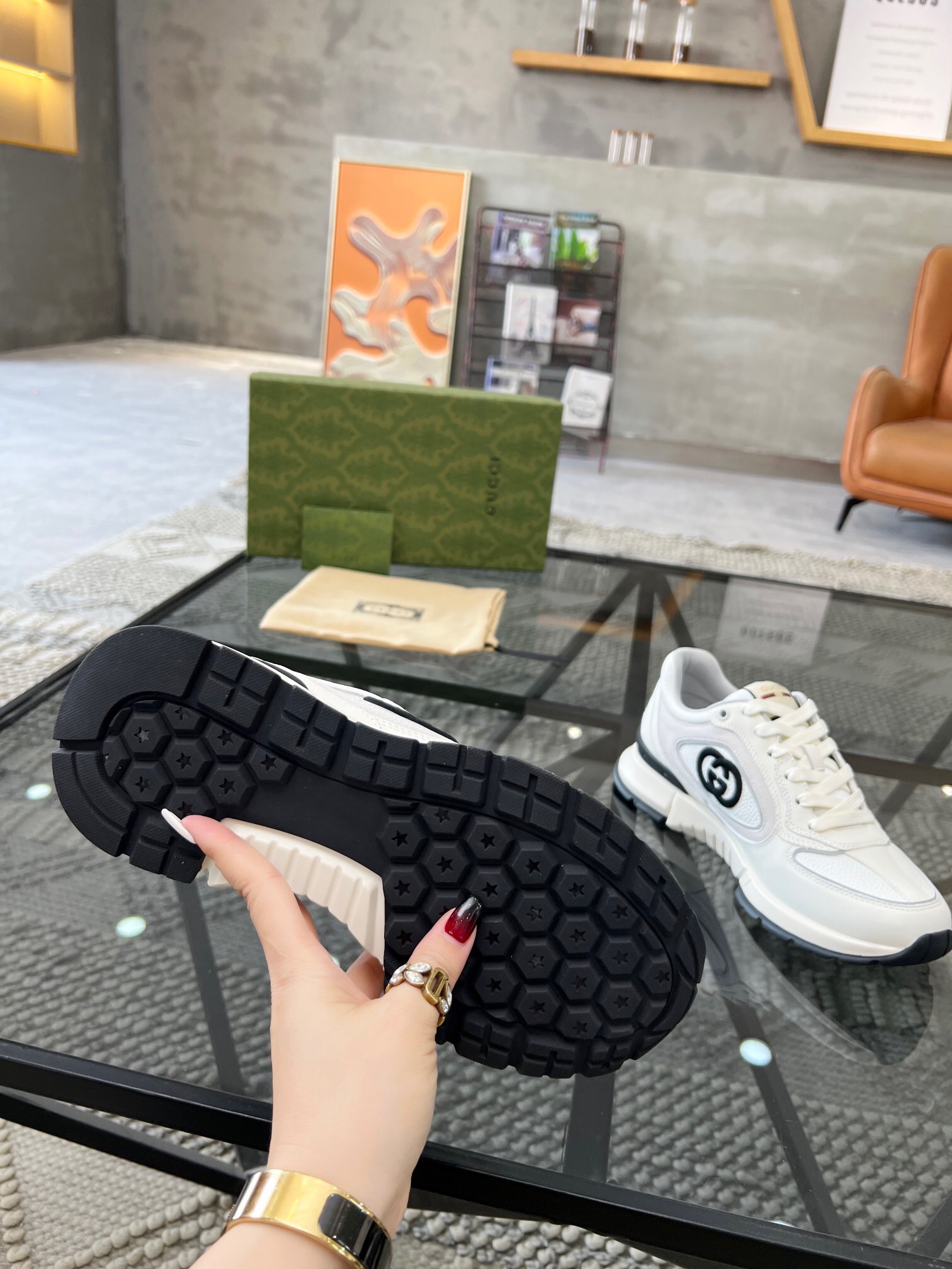 Men G*ucci Top Sneaker