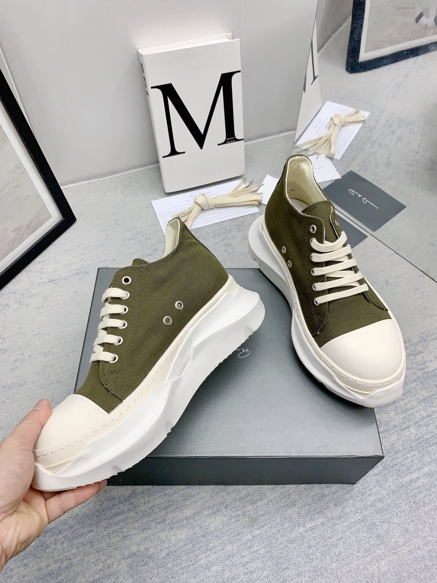 Men Women R*ick O*wens Top Sneaker