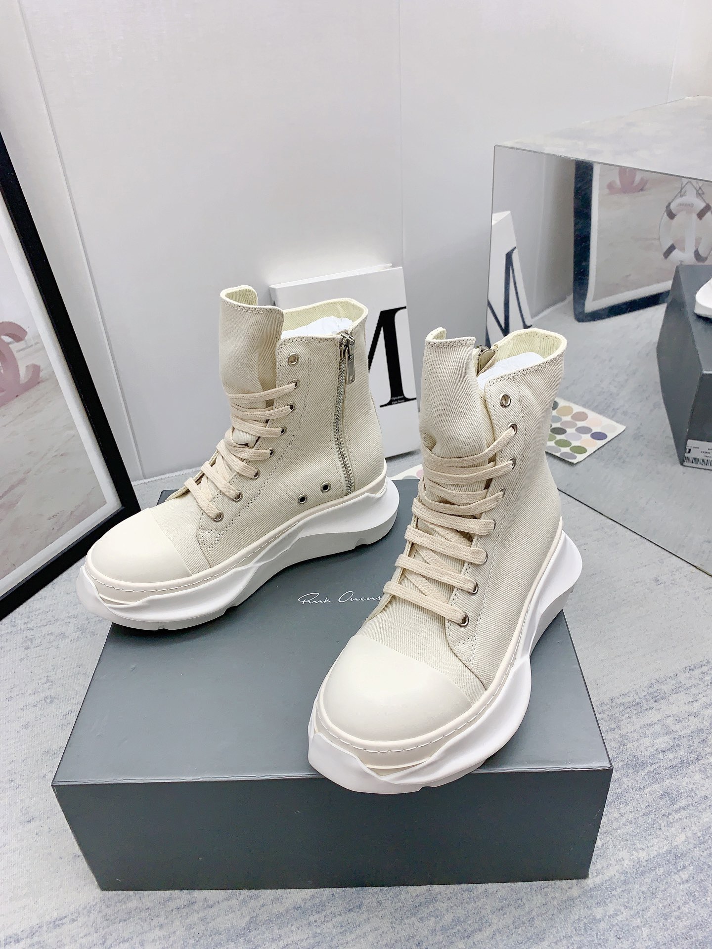 Men Women R*ick O*wens Top Sneaker