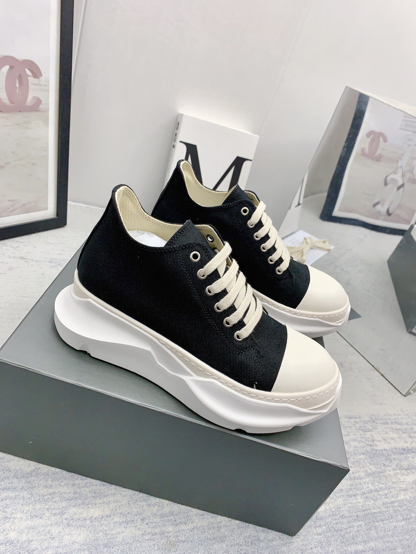 Men Women R*ick O*wens Top Sneaker