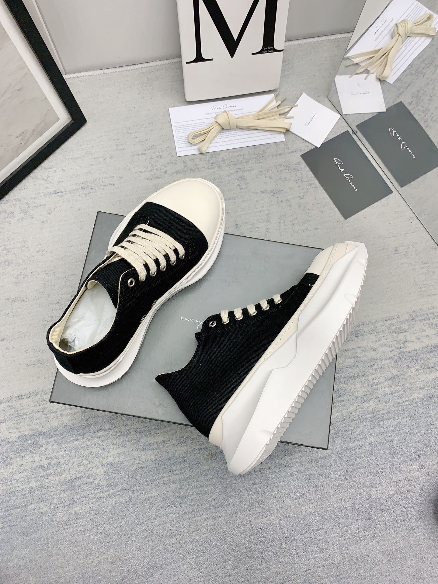 Men Women R*ick O*wens Top Sneaker