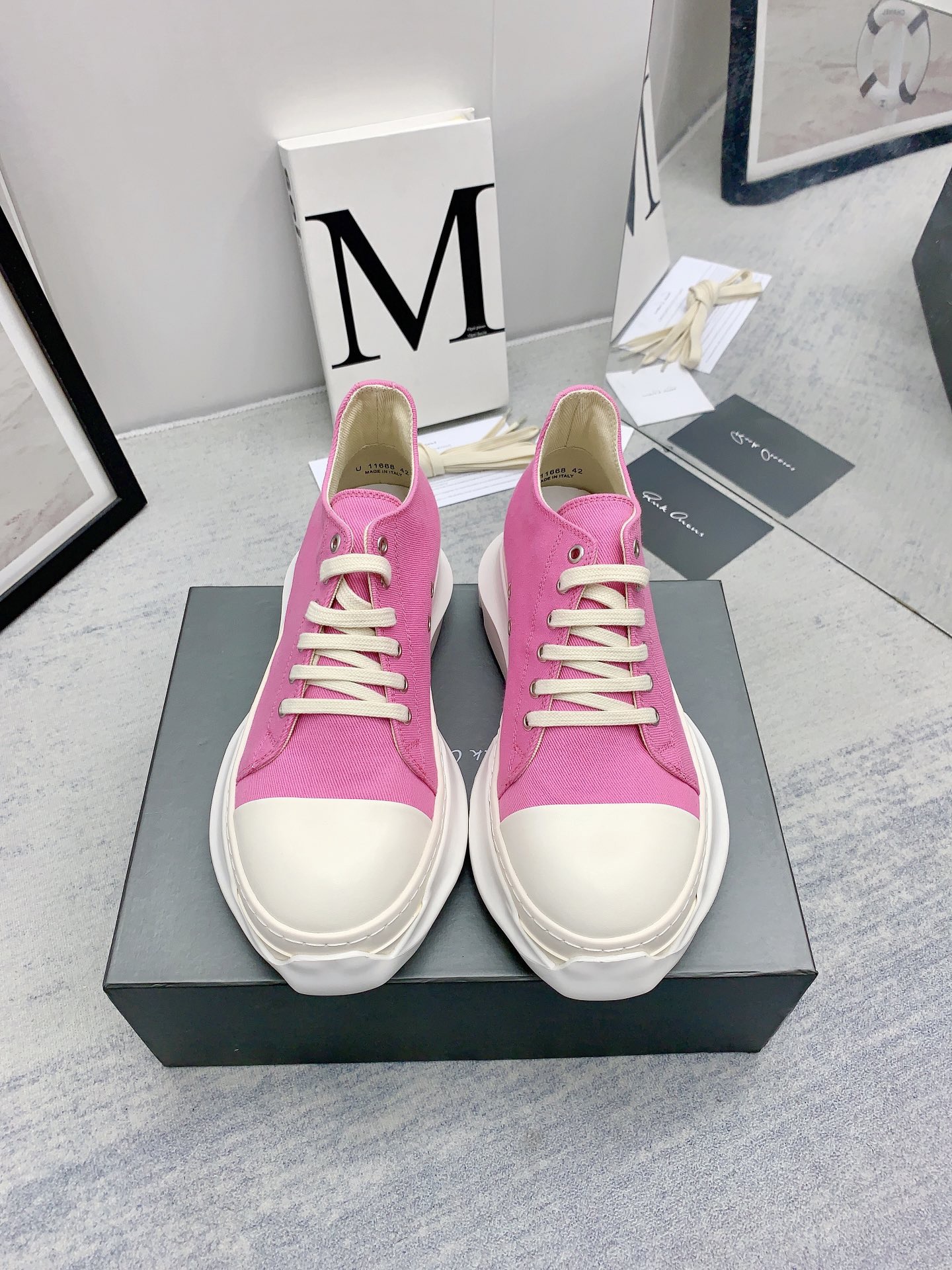 Men Women R*ick O*wens Top Sneaker