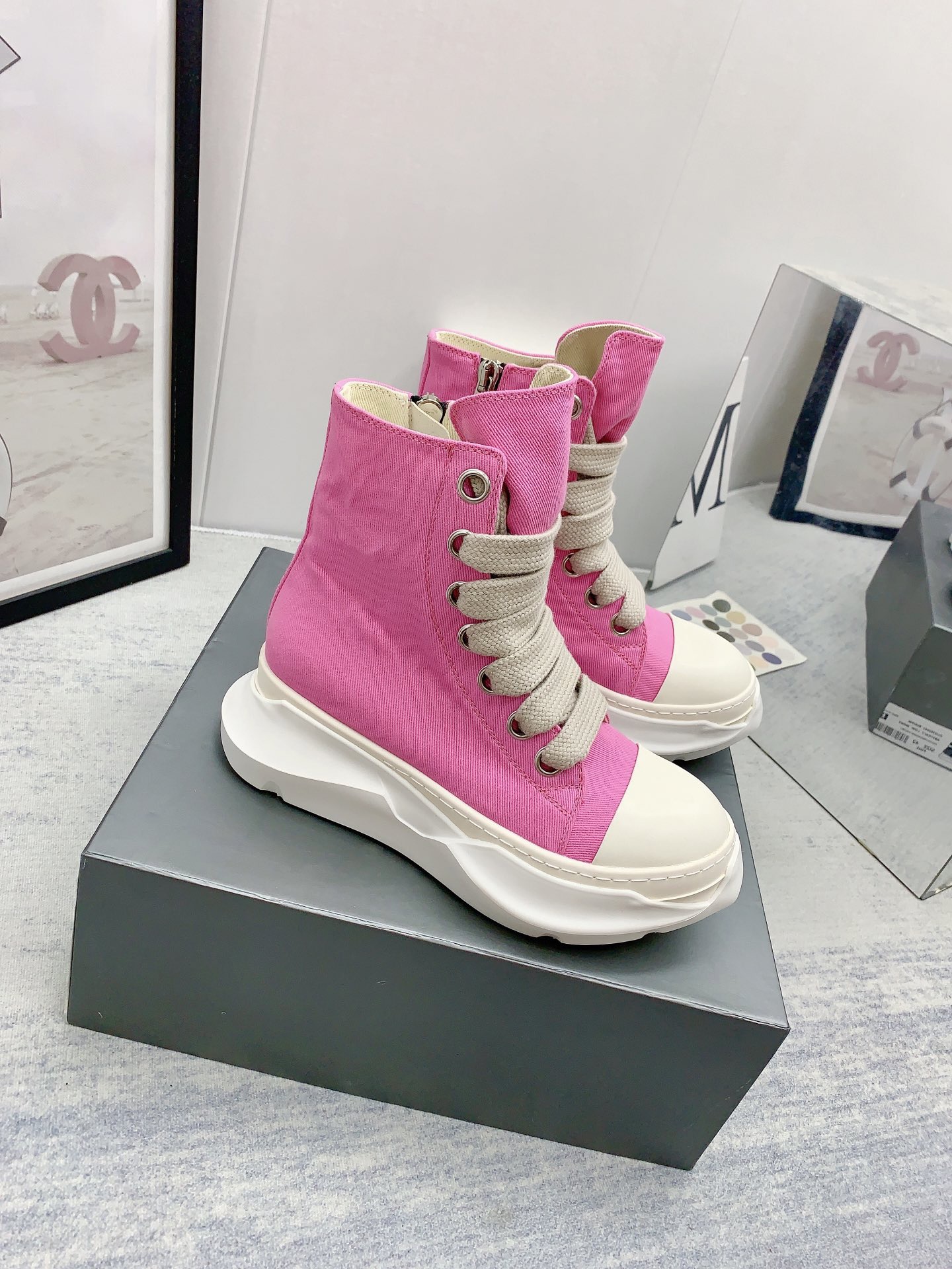 Men Women R*ick O*wens Top Sneaker