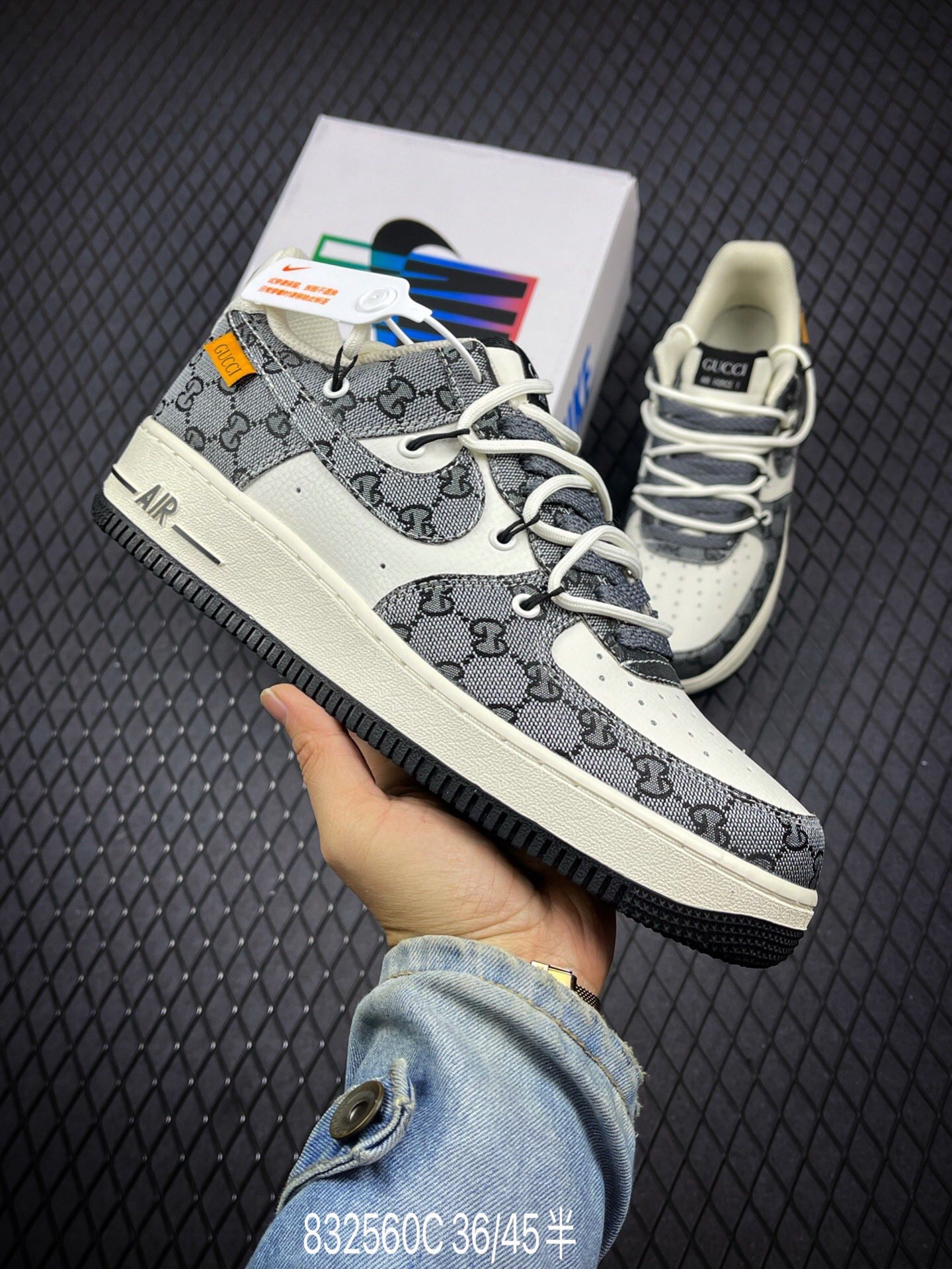 Men Women G*ucci +Nike Air Force 1 low