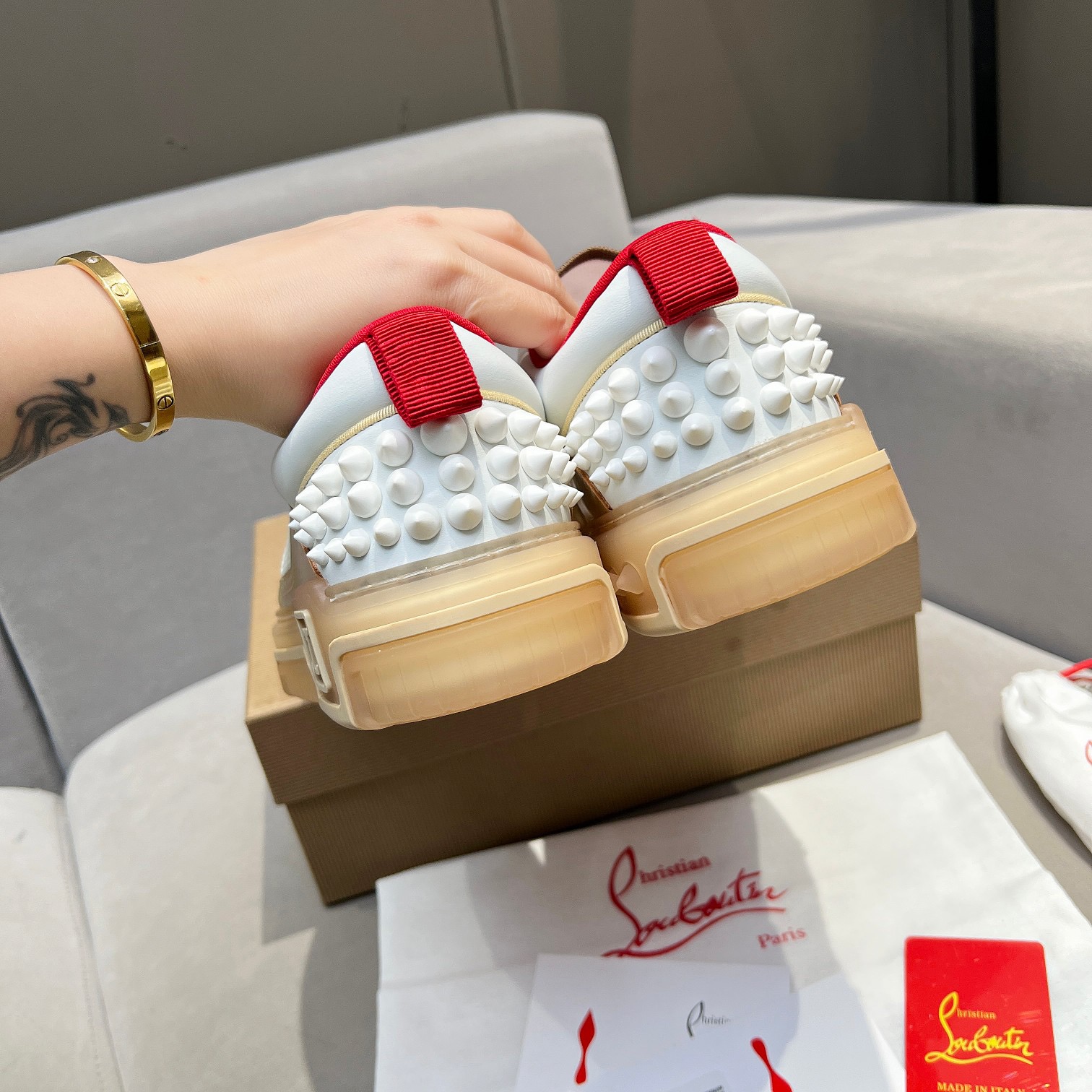 C*hristian ·Louboutin men women TOP sneakers