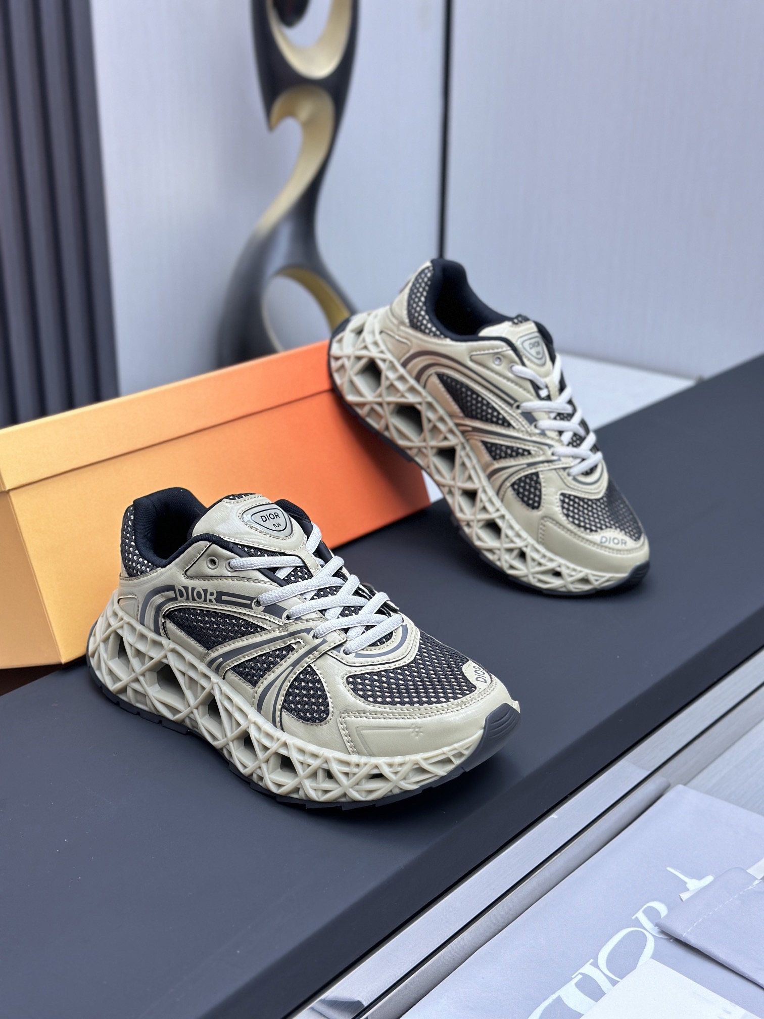 Men D*ior Top Sneaker（）