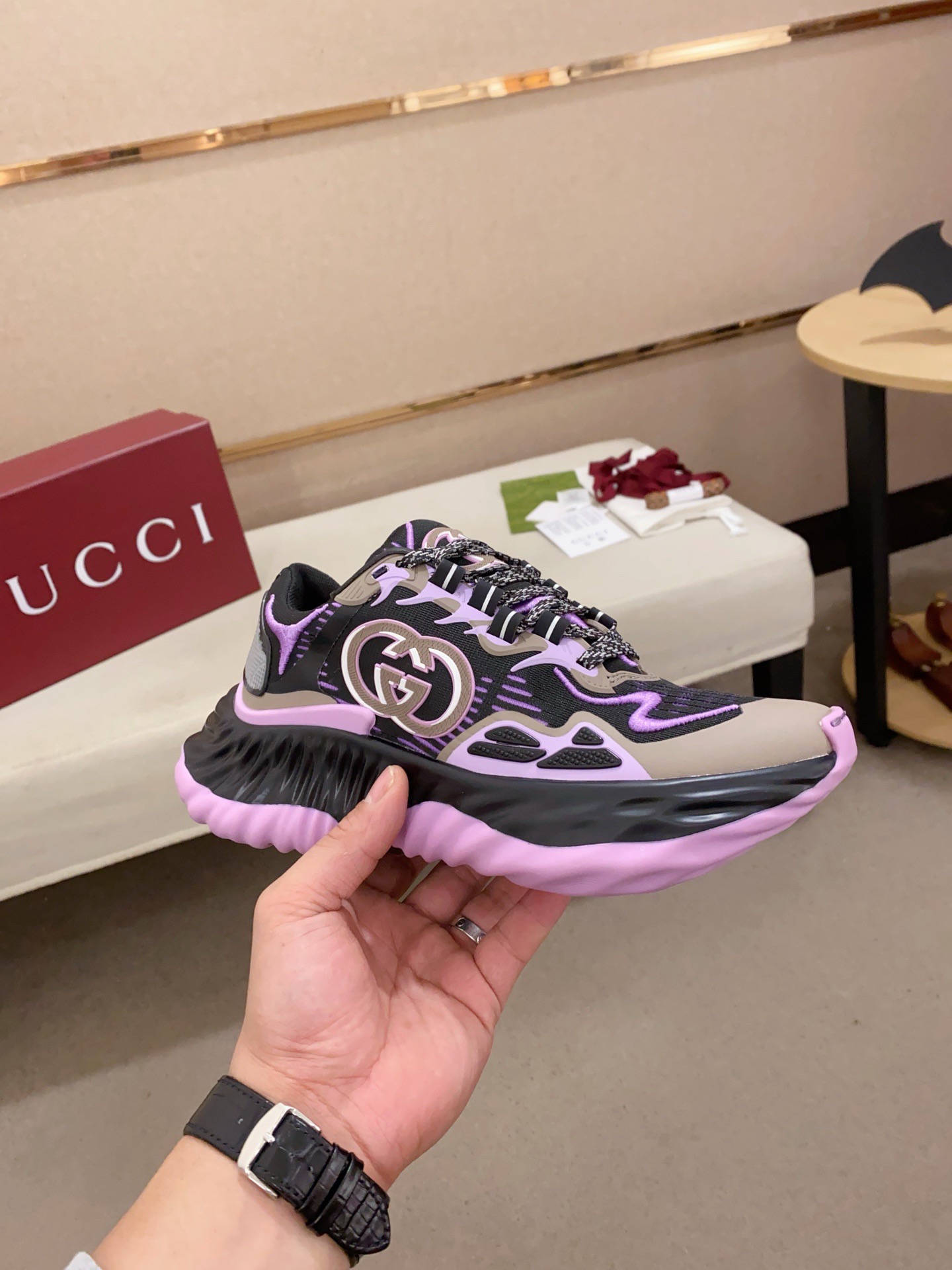 Men Women G*ucci Top Sneaker