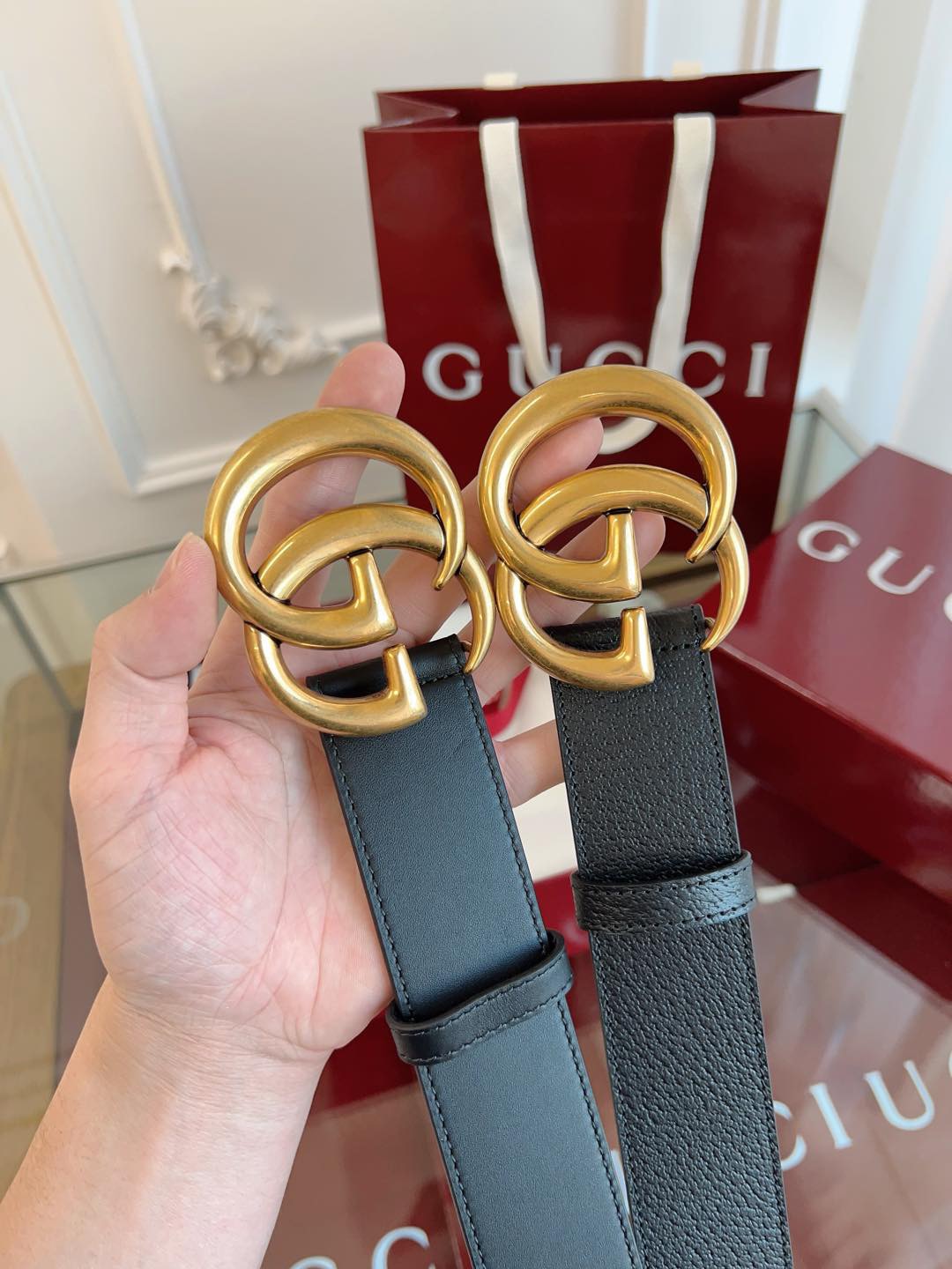 G*ucci Belts Top Quality 4cm