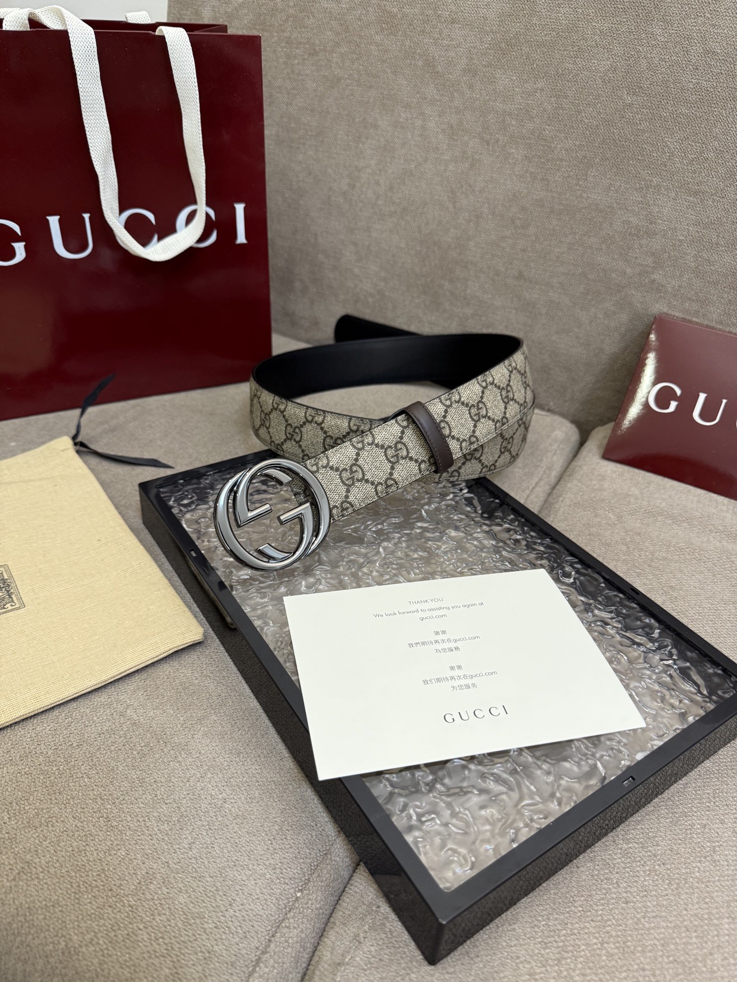 G*ucci Belts Top Quality 4cm