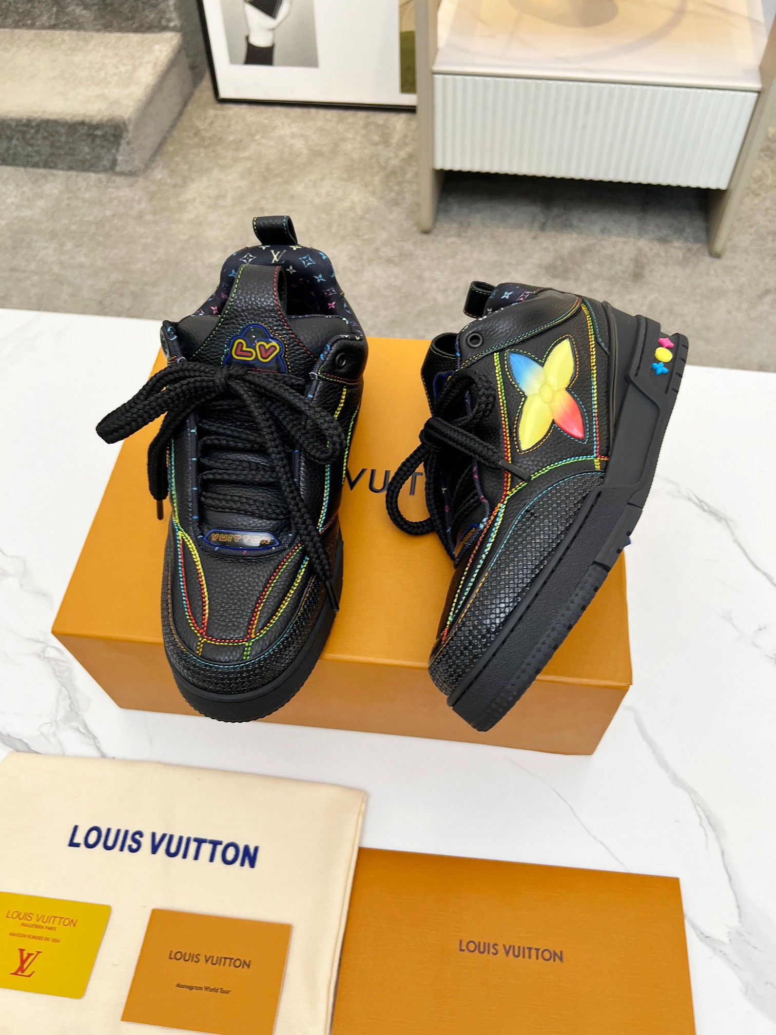 Men Women L*ouis V*uitton Top Sneaker L*V Trainer size 35-46