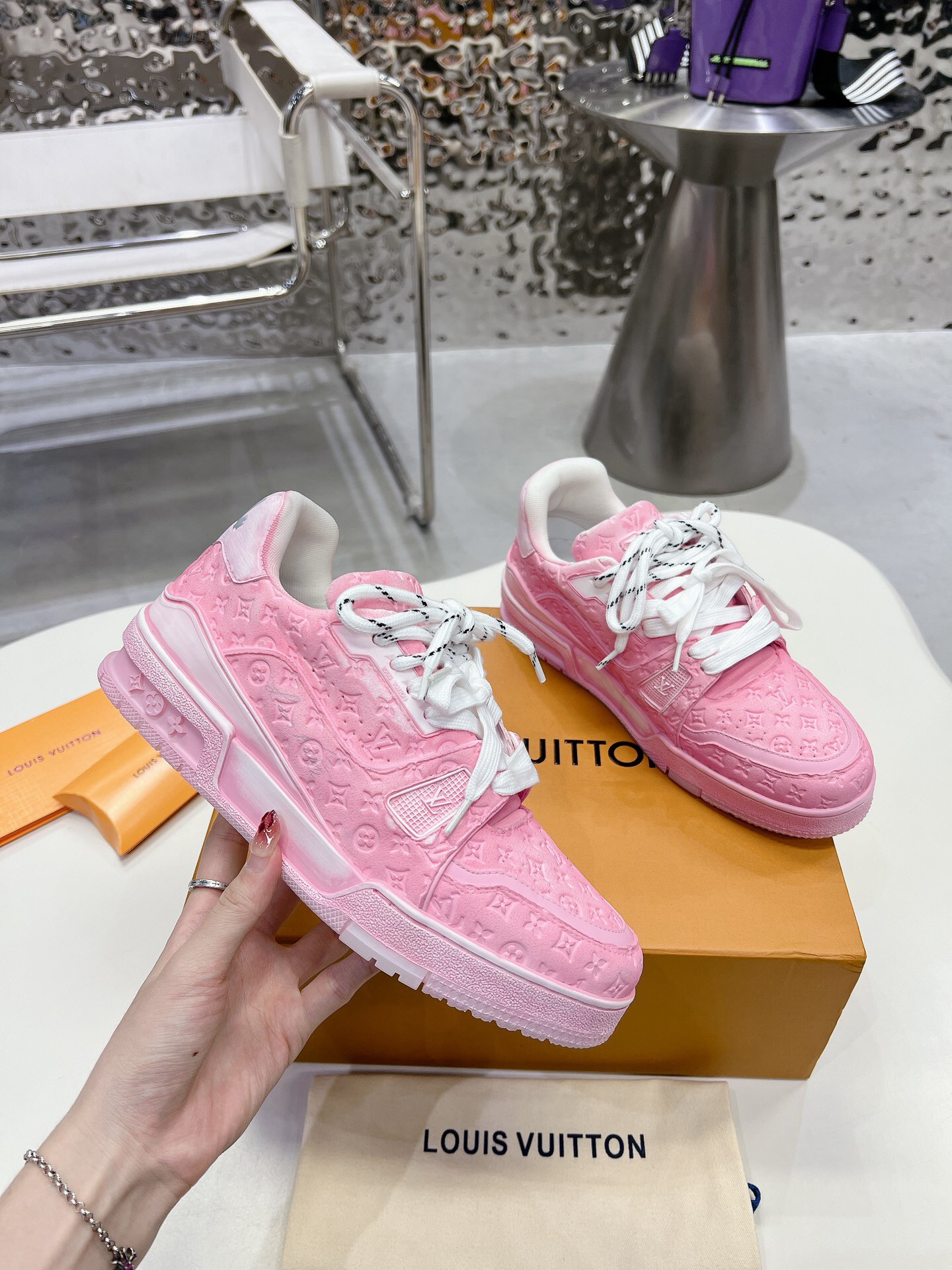 Men Women L*ouis V*uitton Top Sneaker L*V Trainer size 35-46