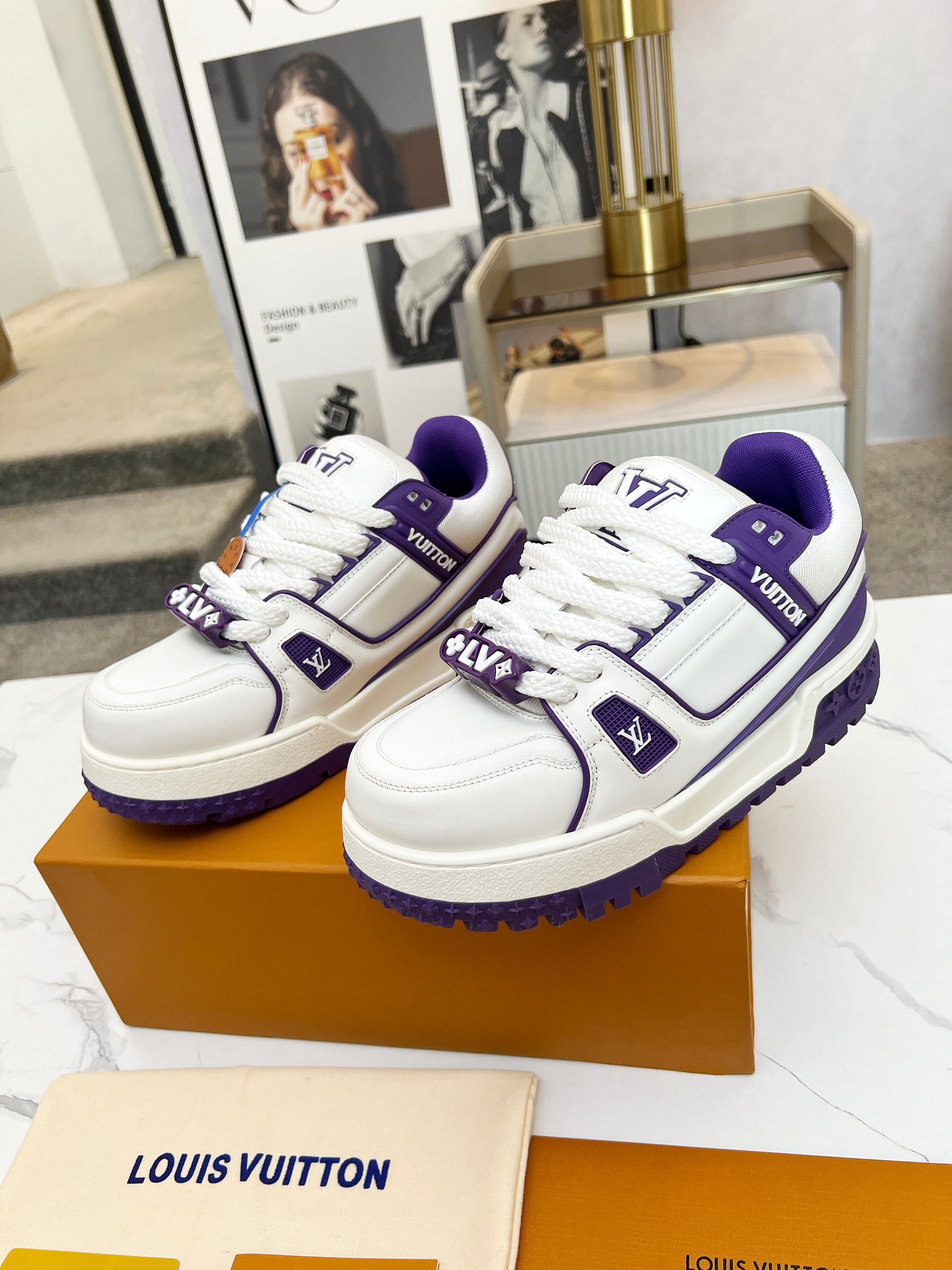 Men Women L*ouis V*uitton Top Sneaker L*V Trainer size 35-46