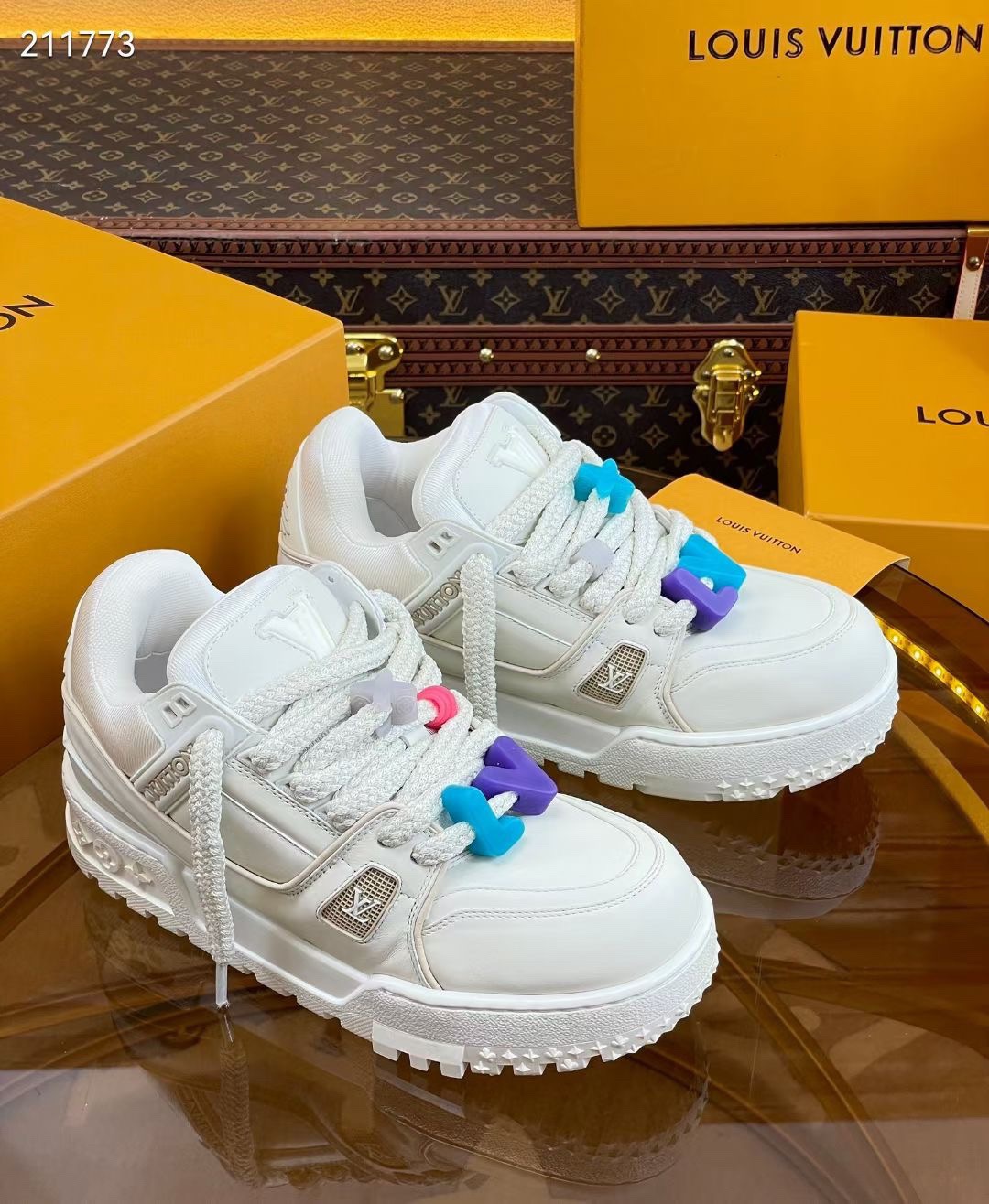 Men Women L*ouis V*uitton Top Sneaker L*V Trainer size 35-46