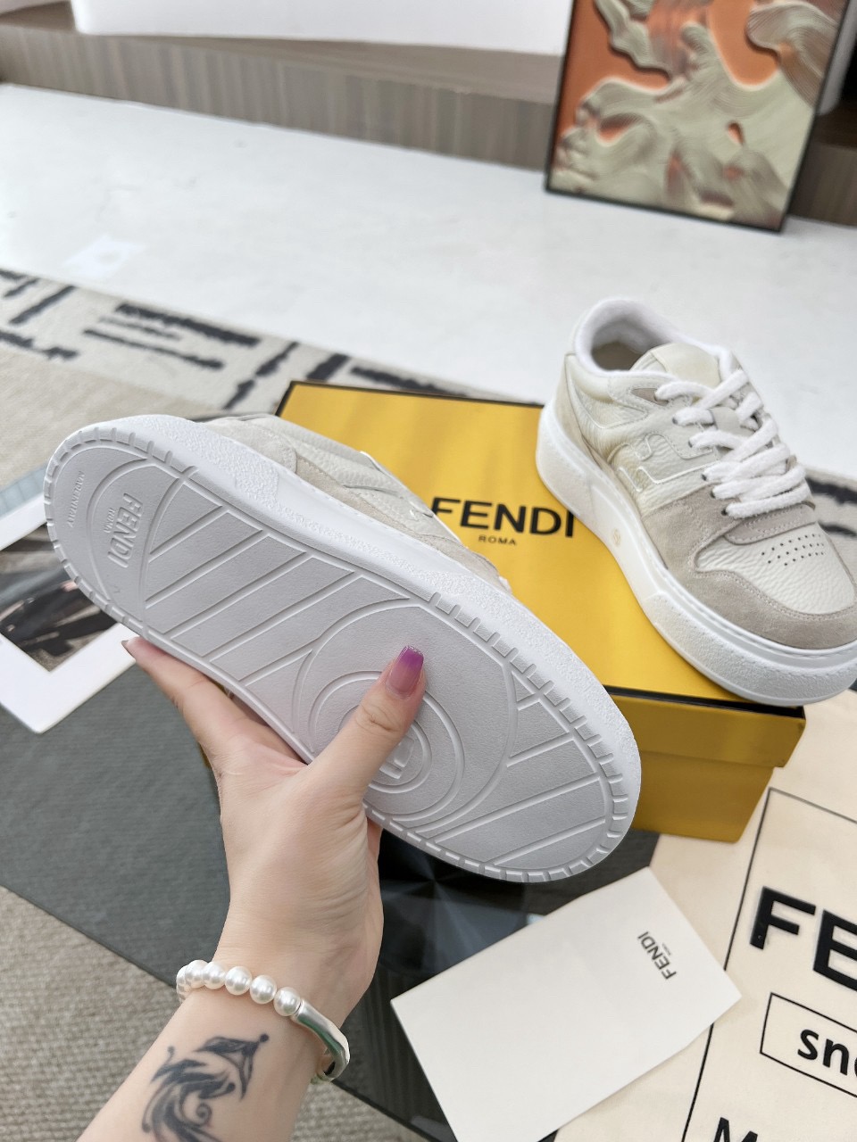 Men Women F*endi Top Sneakers size 35-46