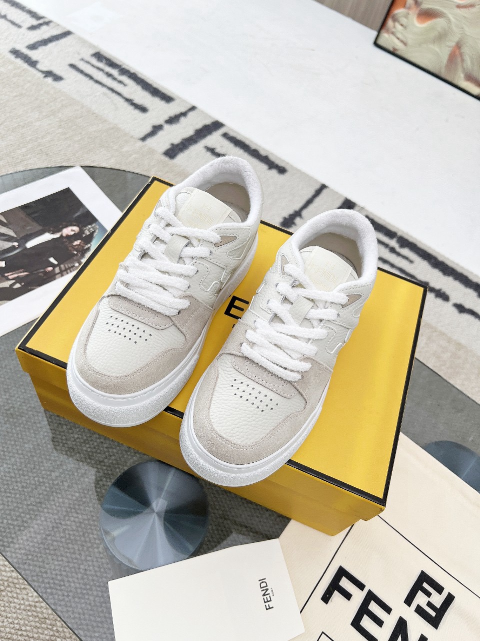 Men Women F*endi Top Sneakers size 35-46