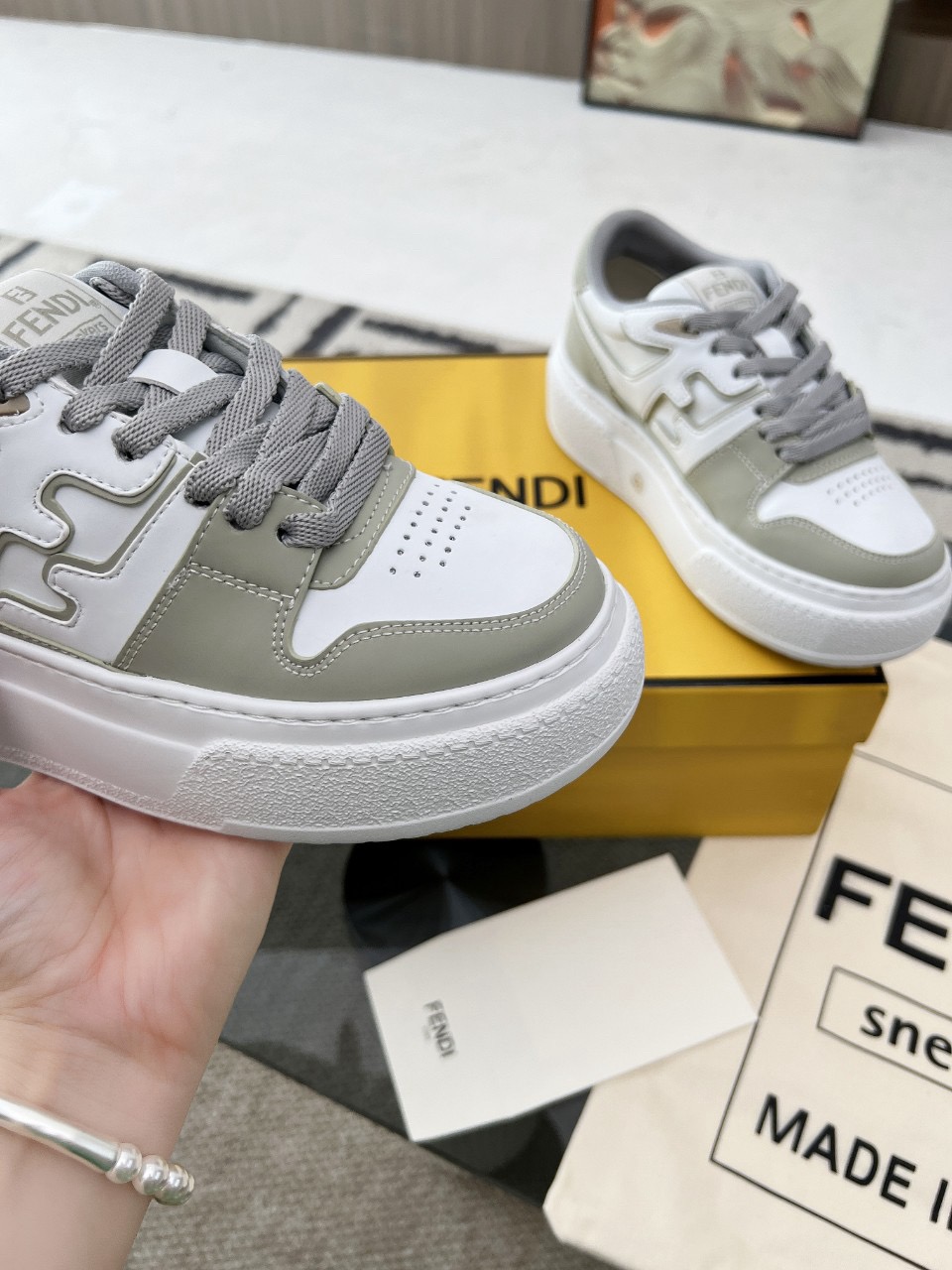 Men Women F*endi Top Sneakers size 35-46