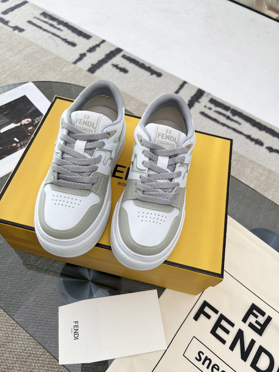 Men Women F*endi Top Sneakers size 35-46