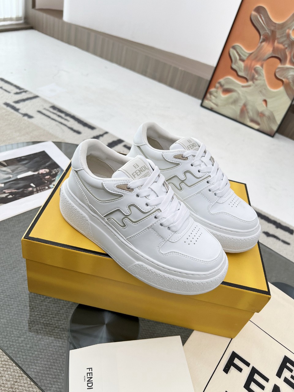 Men Women F*endi Top Sneakers size 35-46