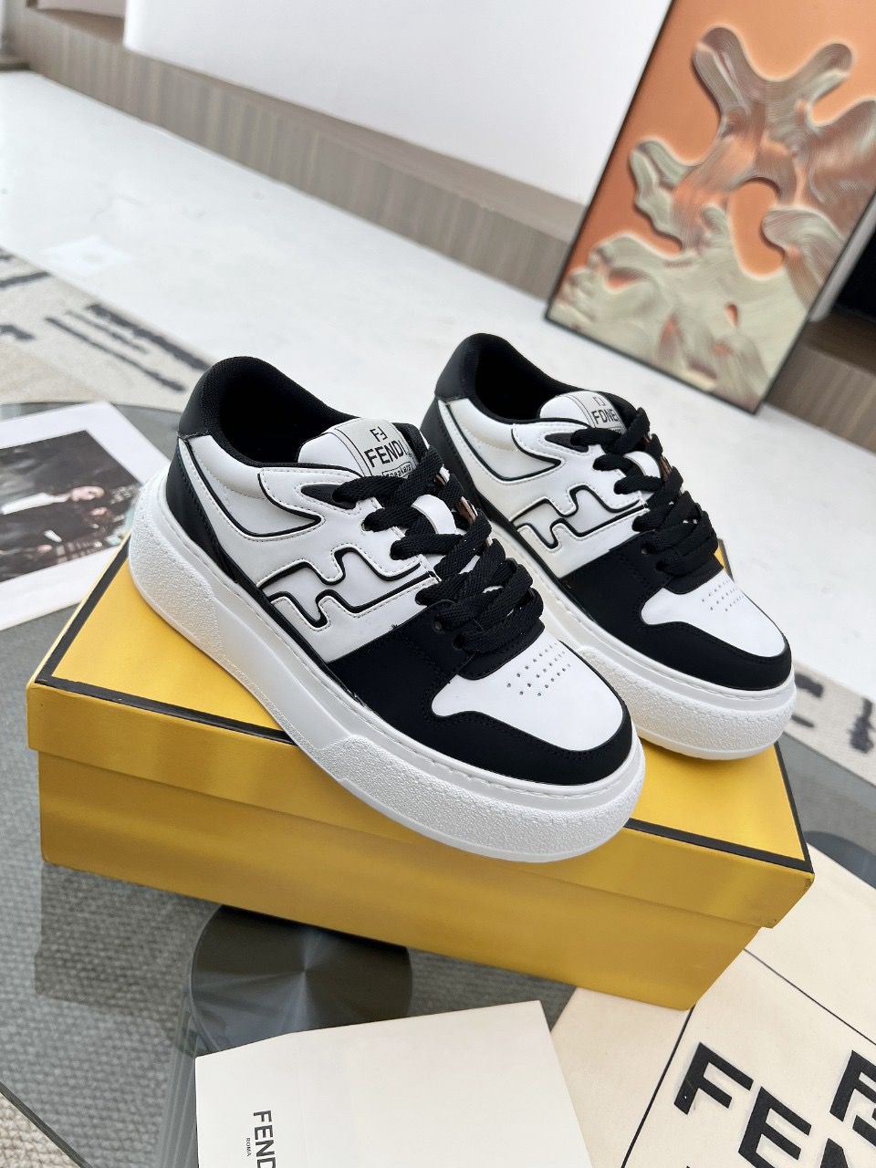 Men Women F*endi Top Sneakers size 35-46